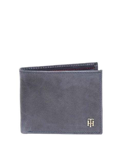 

Tommy Hilfiger Men Navy Blue Solid Two Fold Wallet