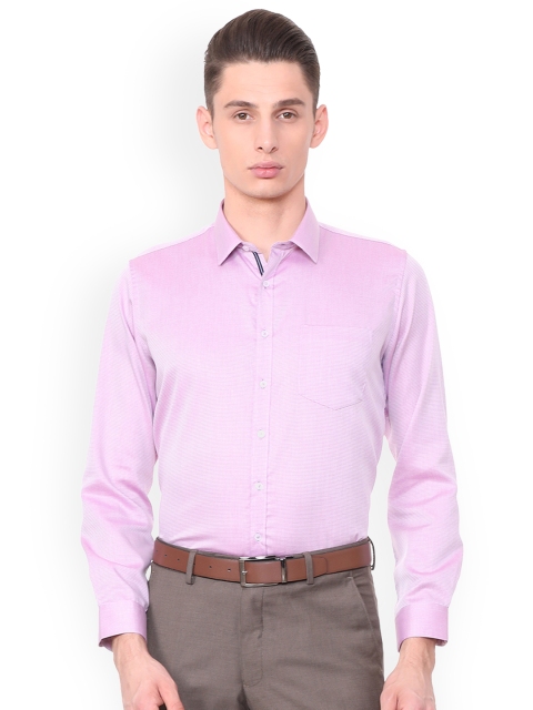 

Van Heusen Men Purple Slim Fit Self Design Formal Shirt