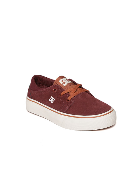 

DC Boys Maroon Leather Sneakers
