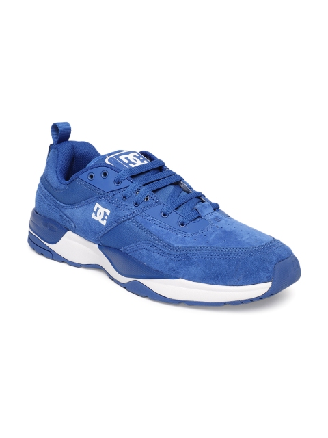 

DC Men Blue E.TRIBEKA Suede Sneakers