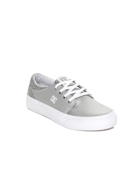 

DC Girls Silver-Toned Sneakers