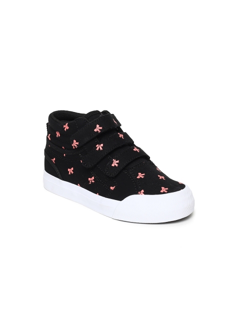 

DC Girls Black Printed Sneakers