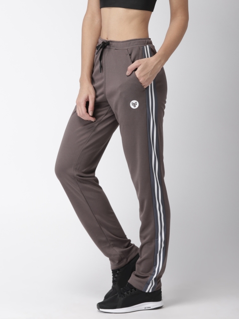 

2GO Women Grey Solid Go-Dry Track Pants