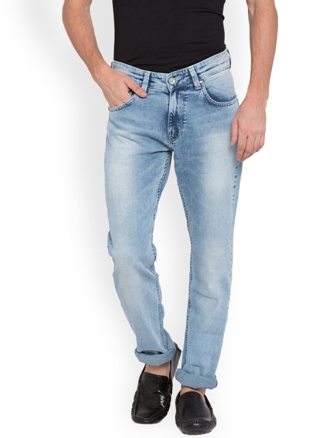 

SPYKAR Men Blue Tapered Fit Low-Rise Clean Look Stretchable Jeans