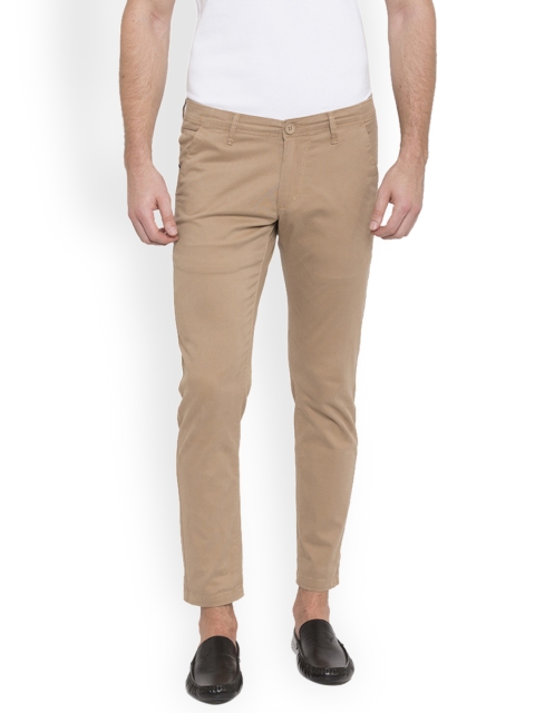 

SPYKAR Men Beige Slim Fit Solid Chinos