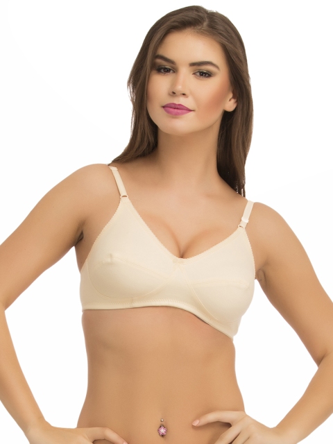 

Clovia Cotton Rich Non Padded Non Wired Bra In Nude