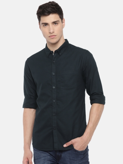 

SPYKAR Men Navy Blue Regular Fit Solid Casual Shirt