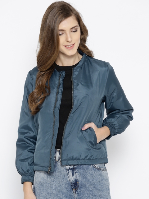 

Van Heusen Woman Women Teal Blue Solid Tailored Jacket