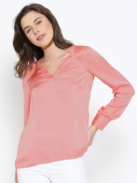 

Vero Moda Women Pink Satin Finish Top