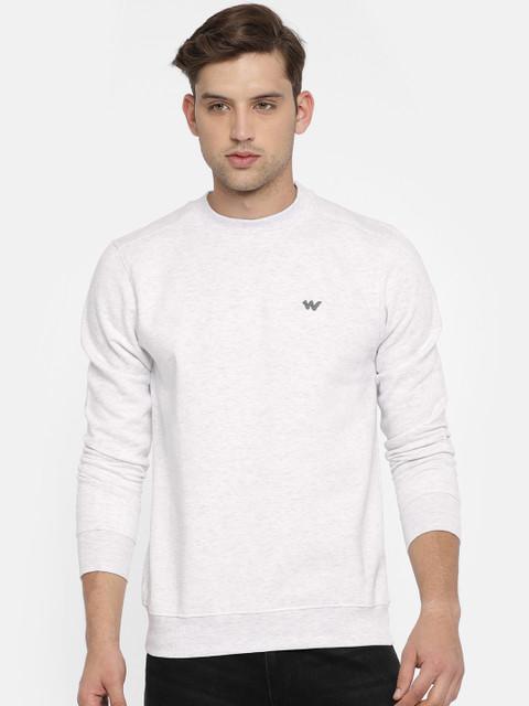 

Wildcraft Men Grey Solid Basic Sweatshirt