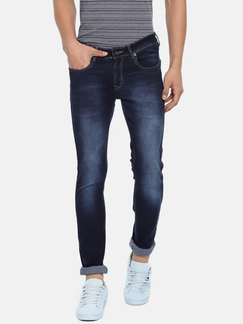 

Peter England Casuals Men Blue Skinny Fit Low-Rise Clean Look Stretchable Jeans