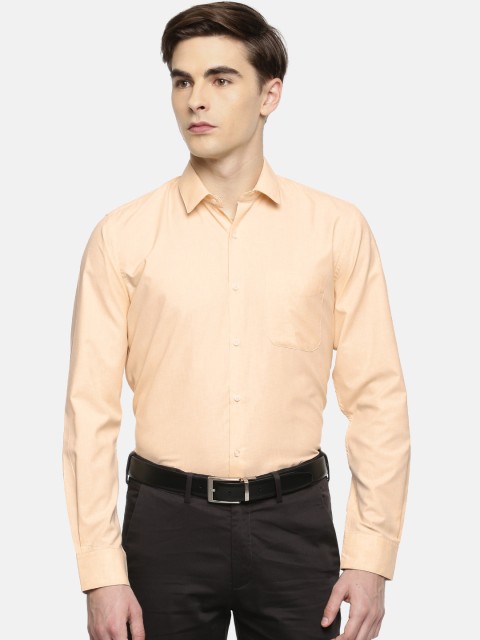 

Peter England Men Yellow Slim Fit Solid Formal Shirt