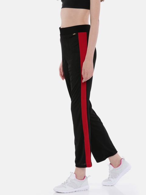 

Ira Soleil Women Black Regular Fit Solid Parallel Trousers
