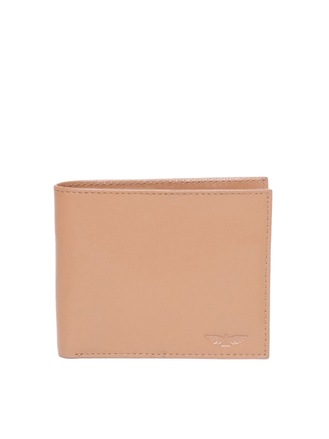 

Park Avenue Men Tan Brown Solid Two Fold Wallet