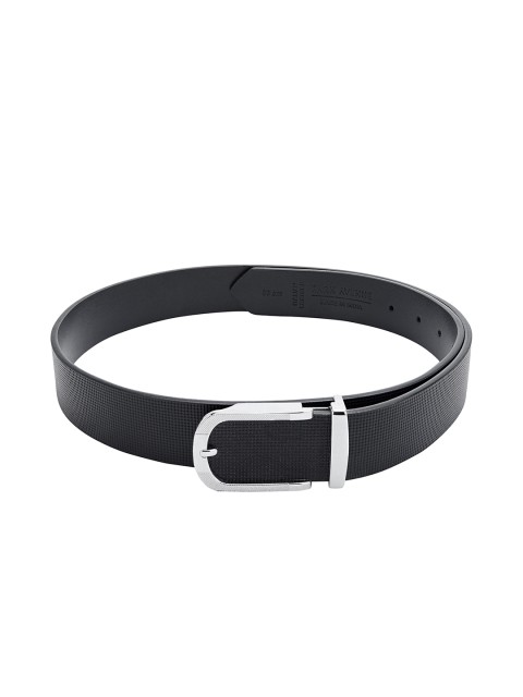 

Park Avenue Men Black Solid Leather Belt