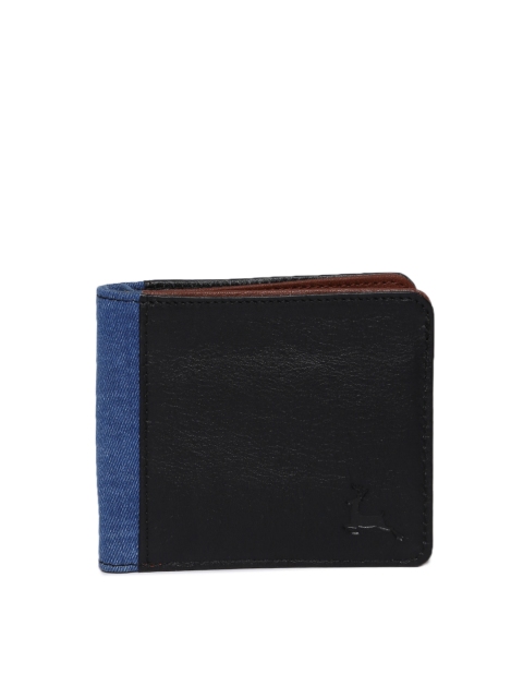 

Parx Men Black Solid Two Fold Wallet