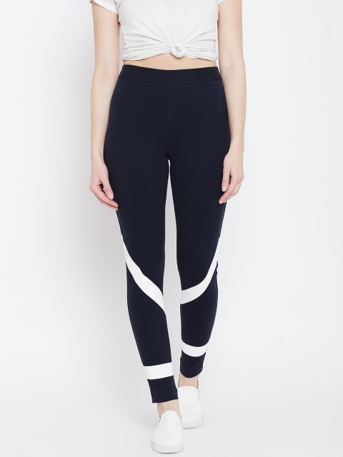 

Rider Republic Women Navy Blue Solid Slim Fit Treggings