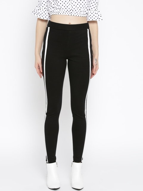 

Rider Republic Women Black Solid Slim Fit Treggings