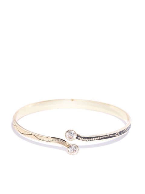 

Priyaasi Gold-Plated Stone-Studded Cuff Bracelet