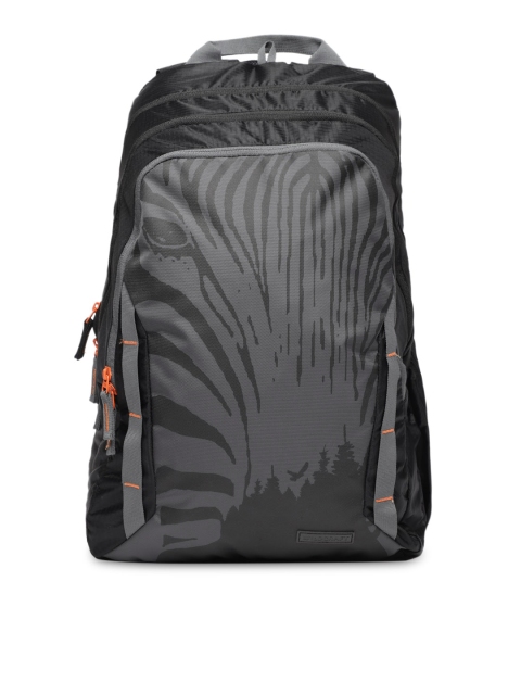 

Wildcraft Unisex Grey & Black WC 6 Zebra Printed Laptop Backpack