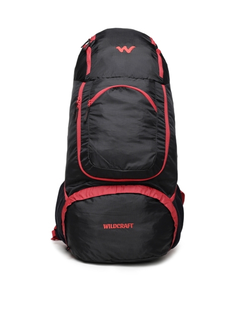 

Wildcraft Unisex Black & Red Solid Rucksacks