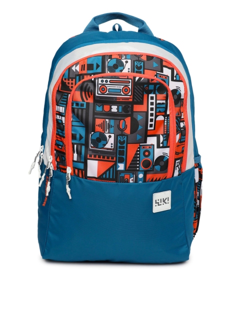 

Wildcraft Unisex Blue & White Graphic Print Wiki 2 Backpack