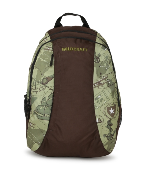 

Wildcraft Unisex Brown & Grey Graphic Backpack