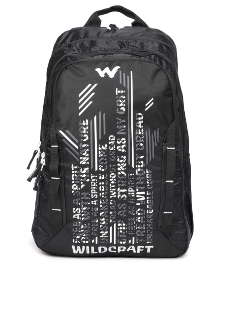 

Wildcraft Unisex Black Graphic Backpack