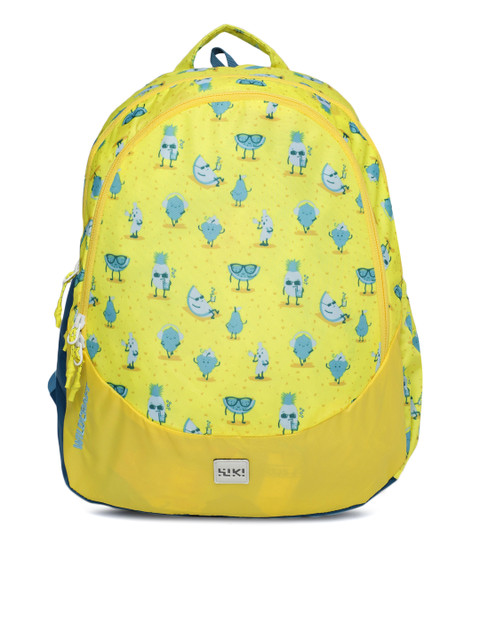 

Wildcraft Unisex Yellow Graphic Backpack