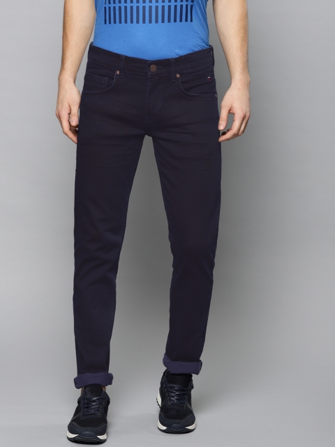 

Louis Philippe Jeans Men Navy Slim Fit Low-Rise Clean Look Stretchable Jeans, Navy blue