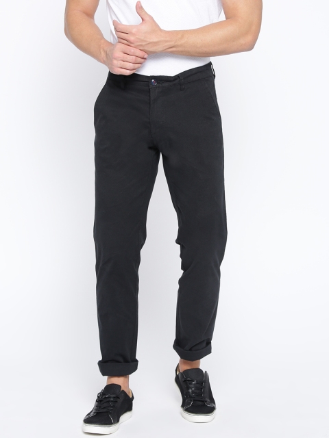 

Louis Philippe Sport Men Black Regular Fit Solid Trousers