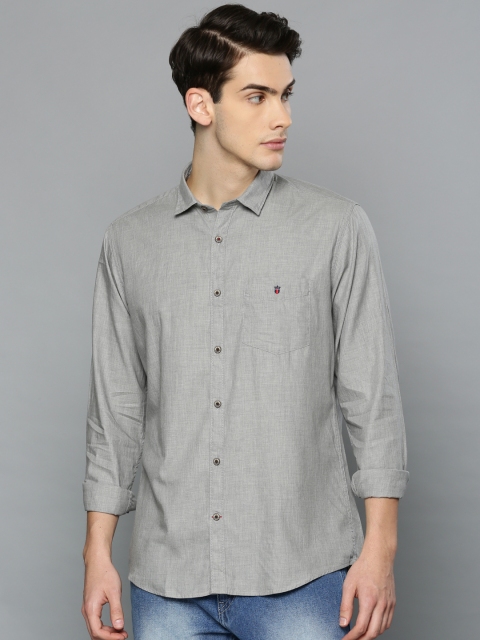 

Louis Philippe Sport Men Grey Slim Fit Solid Casual Shirt