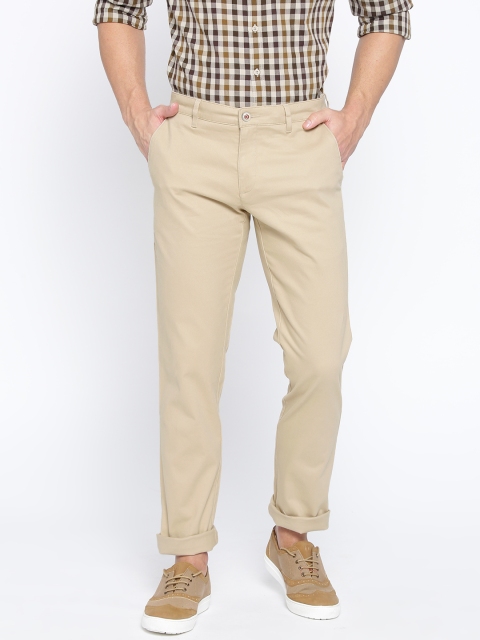 

Louis Philippe Sport Men Beige Slim Fit Solid Trousers