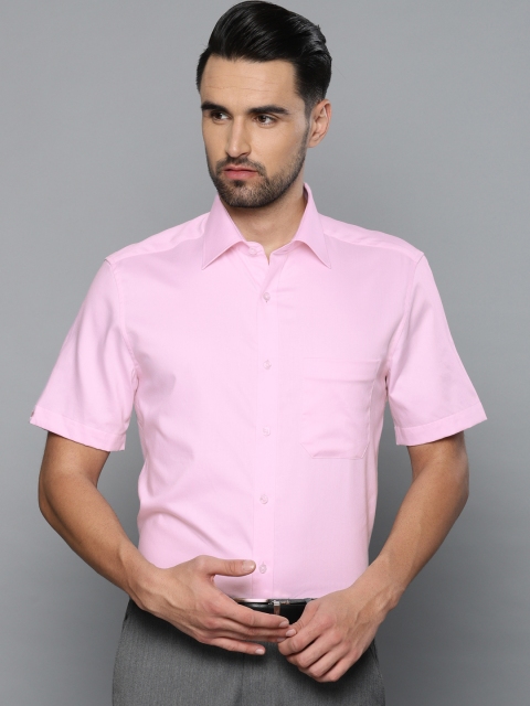 

Louis Philippe Men Pink Classic Regular Fit Solid Formal Shirt