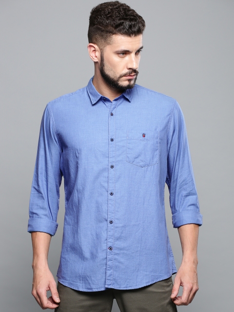 

Louis Philippe Sport Men Blue Slim Fit Solid Casual Shirt