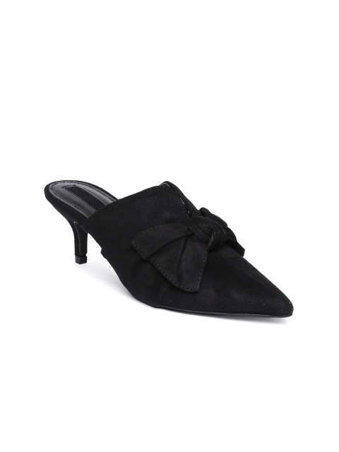 

FOREVER 21 Women Black Solid Mules