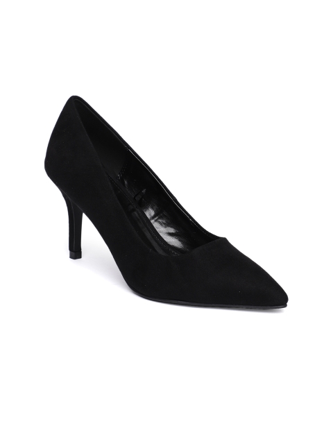 

FOREVER 21 Women Black Solid Pumps
