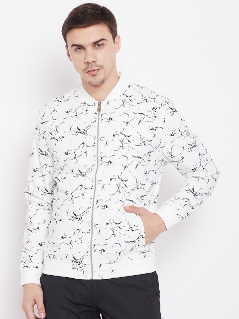 

Blackberrys Men White Printed Bomber