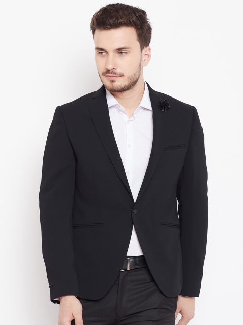 

Blackberrys Men Black Single-Breasted Formal Blazer