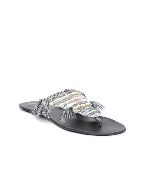 

Catwalk Women Multi-Colored Embellsihed T-Strap Flats