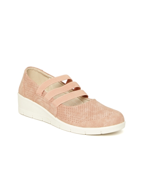 

Catwalk Women Dusty Pink Perforated Heeled Mary Janes