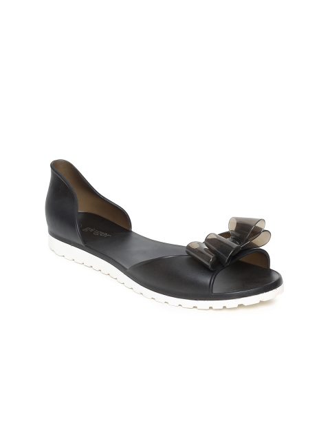 

Ginger by Lifestyle Women Black Solid Open Toe Flats