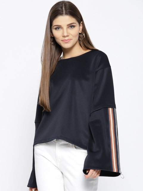 

Miss Bennett Women Navy Blue Solid Top