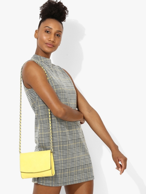 

Grey Coloured Checked Shift Dress