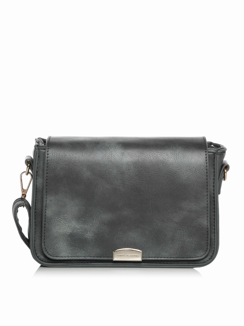 

Grey Polyurethane (Pu) Sling Bag