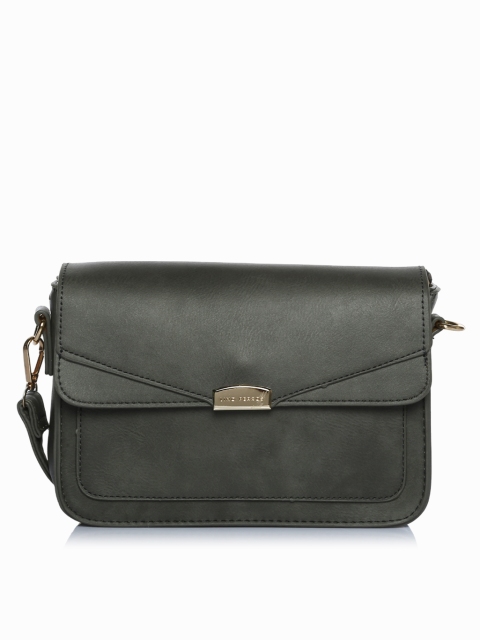 

Grey Polyurethane (Pu) Sling Bag