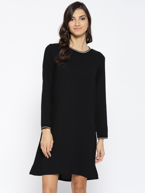 

Miss Bennett Women Black Solid A-Line Dress