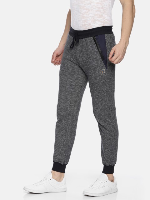 

Monte Carlo Men Navy & Off-White Striped Joggers, Navy blue