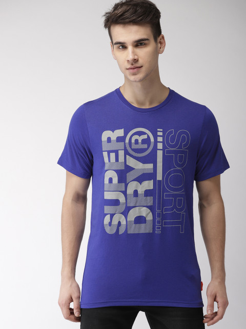

Superdry Men Blue Printed T-shirt