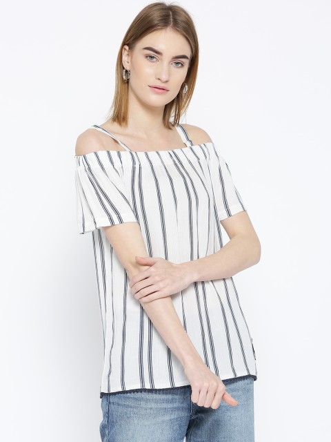 

White Striped Strappy Top